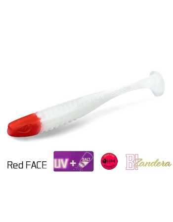 Силиконови примамки Delphin Zandera UVs, 5 бр., цвят RedFace