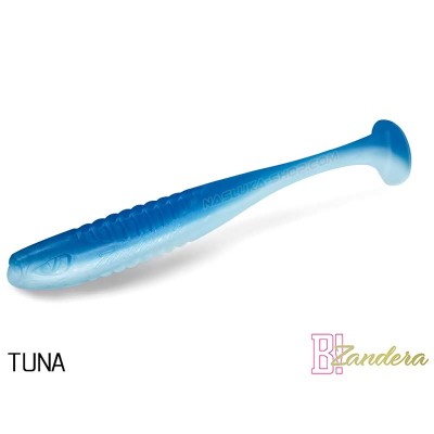 Силиконови примамки Delphin Zandera UVs, 5 бр., цвят Tuna
