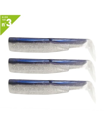 Силиконови примамки Fiiish Black Minnow 120 No3, 3 бр., Electric Blue