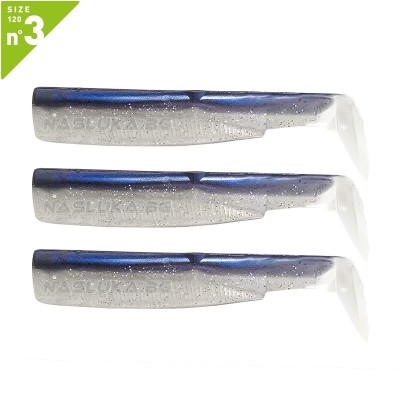 Силиконови примамки Fiiish Black Minnow 120 No3, 3 бр., Electric Blue