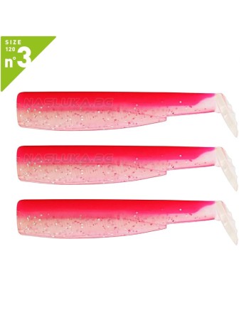 Силиконови примамки Fiiish Black Minnow 120 No3, 3 бр., Rose Fluo