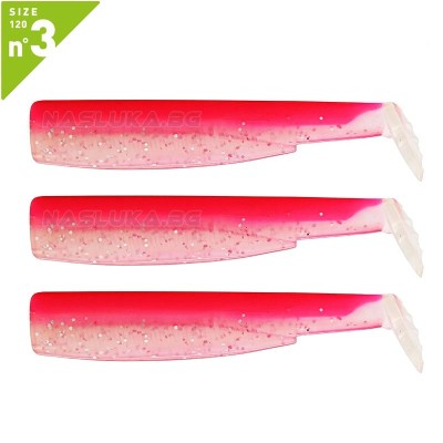 Силиконови примамки Fiiish Black Minnow 120 No3, 3 бр., Rose Fluo