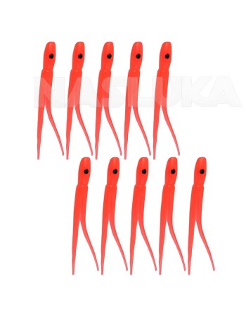 Октоподи Filstar Shirasu Лястовица 4.4 см, 10 бр., Fluorescent Red