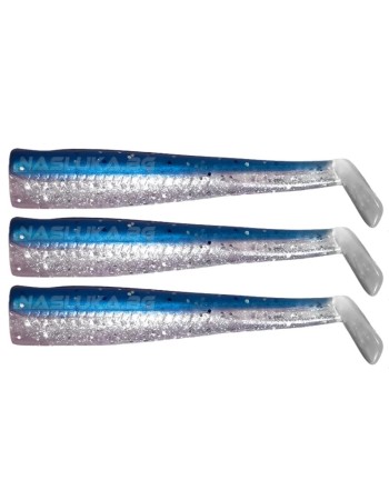 Комплект силиконови тела GT-Bio Roller Shad, Blue Sardine