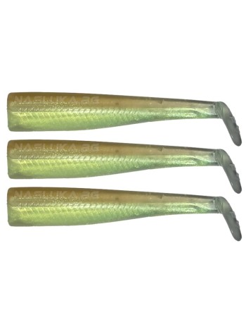 Комплект силиконови тела GT-Bio Roller Shad, Clear Wagasagi