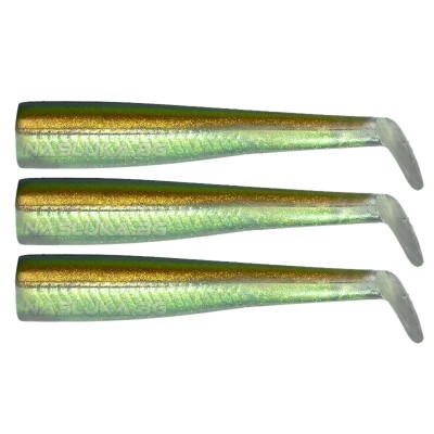Комплект силиконови тела GT-Bio Roller Shad, Kaki Kamaleo