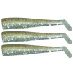 Комплект силиконови тела GT-Bio Roller Shad, Kaki Shiner