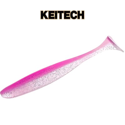 Силиконови примамки Keitech Easy Shiner, 10.2 см, цвят EA08T Bubblegum Shiner, 7 бр.