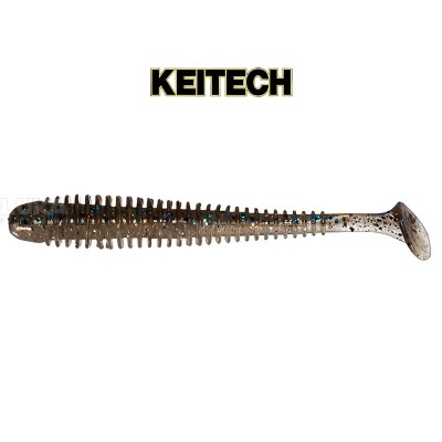 Силиконови примамки в пакет Keitech Swing Impact 6.3 см, 10 бр., цвят 416 Silver Flash Minnow