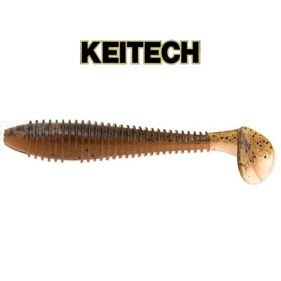 Силиконови примамки в пакет Keitech Swing Impact 7.6 см, 10 бр., цвят LT434T Blue Back Cinnamon