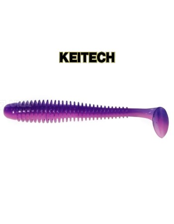 Силиконови примамки в пакет Keitech Swing Impact 7.6 см, 10 бр., цвят LT03T Bubble Gum Grape