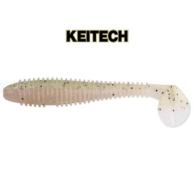 Силиконови примамки в пакет Keitech Swing Impact 6.3 см, 10 бр., цвят 482 Ghost Rainbow