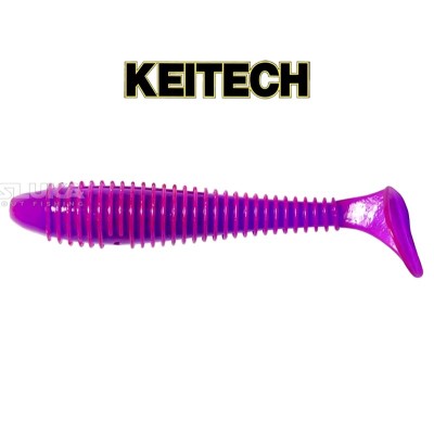 Силиконови примамки в пакет Keitech Swing Impact 7.6 см, 10 бр., цвят LT13S Purple Chameleon