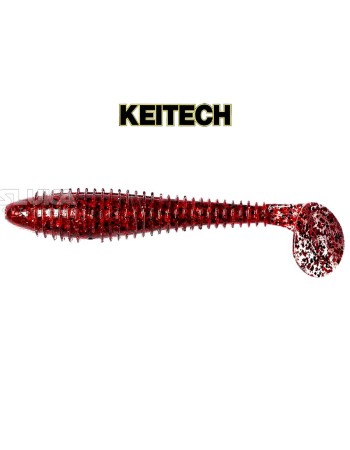 Силиконови примамки в пакет Keitech Swing Impact 10.2 см, 8 бр., цвят LT65S Red Devil
