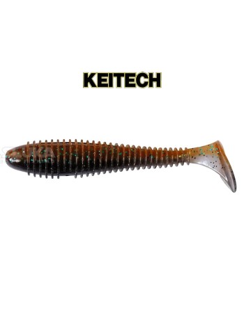 Силиконови примамки в пакет Keitech Swing Impact 8.9 см, 8 бр., цвят 405T Smoke Cinnamon