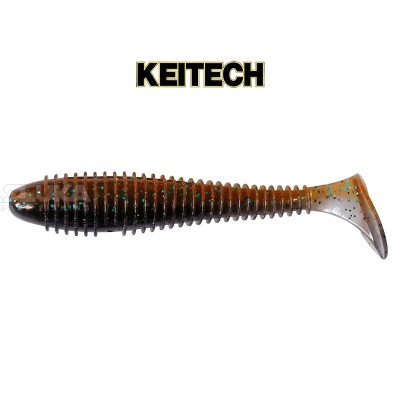 Силиконови примамки в пакет Keitech Swing Impact 8.9 см, 8 бр., цвят 405T Smoke Cinnamon
