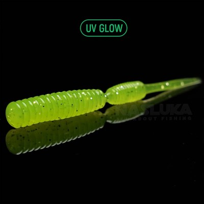 Силиконови примамки Linkor Essential Basics Buzzy Lime Spark, аромат, Krill, 5 см, 12 бр.