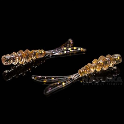 Силиконови примамки Linkor Essential Basics Diplura Sunny Peach, аромат, Krill, 4 см, 12 бр.