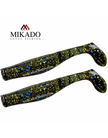 Сет от 2 броя силиконови шадове Mikado Fishunter, Dark Mix, цвят Space