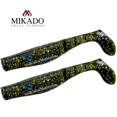 Сет от 2 броя силиконови шадове Mikado Fishunter, Dark Mix, цвят Space