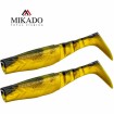 Сет от 2 броя силиконови шадове Mikado Fishunter, Dark Mix, цвят Black/Gold