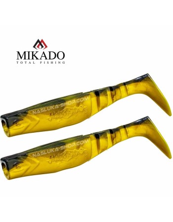 Сет от 2 броя силиконови шадове Mikado Fishunter, Dark Mix, цвят Black/Gold