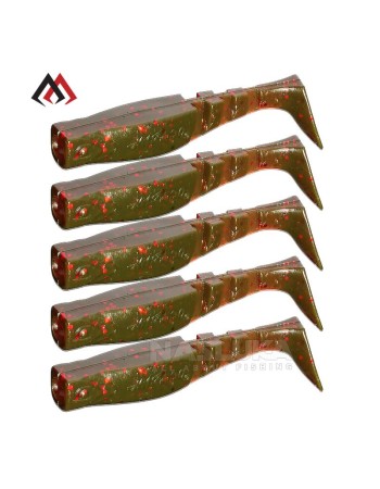 Силиконови примамки Mikado Fishunter 7 см, цвят 332, 5 бр.