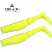 Сет от 2 броя силиконови шадове Mikado Fishunter, Fluo Mix, цвят Yellow