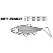 Силиконови шадове Mikado MFT Roach 8 см, 4 бр., цвят Red Roach