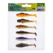 Микс от силиконови шадове Mikado Real Fish Perch 6.5 см, 6 бр.