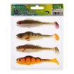 Микс от силиконови шадове Mikado Real Fish Perch 9.5 см, 4 бр.