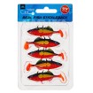 Силиконови шадове Mikado Real Fish Stickleback 5 см, 5 бр., цвят Red Killer