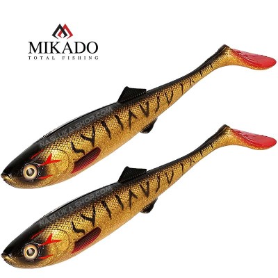 Сет от 2 бр. силиконови шадове Mikado Sicario 18 см, цвят Bullhead