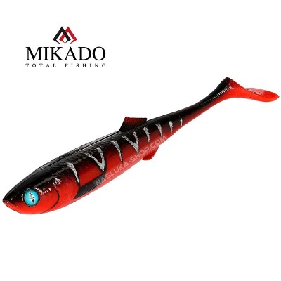 Сет от 2 бр. силиконови шадове Mikado Sicario 18 см, цвят Red Tiger