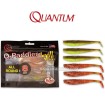 Сет силиконови шадове Quantum Q-Paddler Shad, Allround, 8 см, 6 бр.