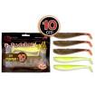Сет силиконови шадове Quantum Q-Paddler Shad, UV Power Mix, 10 см, 5 бр.
