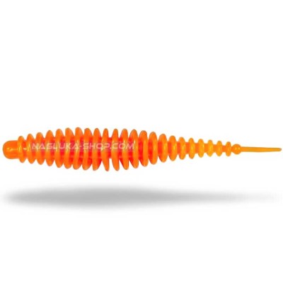 Силиконови ароматизирани примамки Magic Trout T-Worm I-Tail, Neon Orange