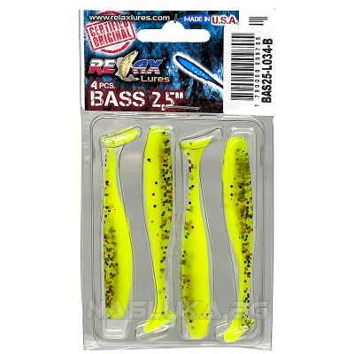 Силиконови примамки Relax Bass 6.5 см, цвят L034, 4 бр.