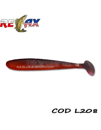 Сет от 10 броя силиконови шадове Relax Bass Laminat, цвят L208, 8.5 см