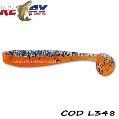 Силиконови примамки Relax King Shad Laminat, цвят L348, 7.5 см, 10 бр.