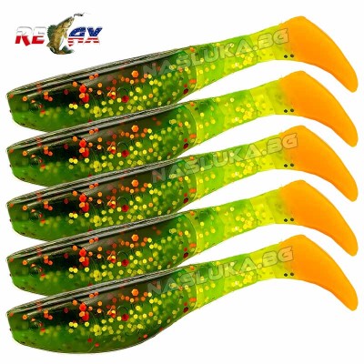 Комплект от 5 бр. силиконови шадове Relax Kopyto BLS3 7.5 см, цвят 448