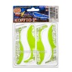 Сет от 4 бр. силиконови шадове Relax Kopyto Laminat Blister 7.5 см, цвят L161