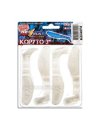 Сет от 4 бр. силиконови шадове Relax Kopyto Standard Blister 7.5 см, цвят S007