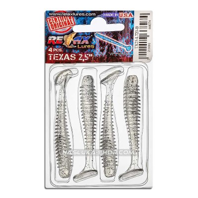 Сет от 4 бр. силиконови примамки Relax Texas Laminat Blister 6 см, цвят L720