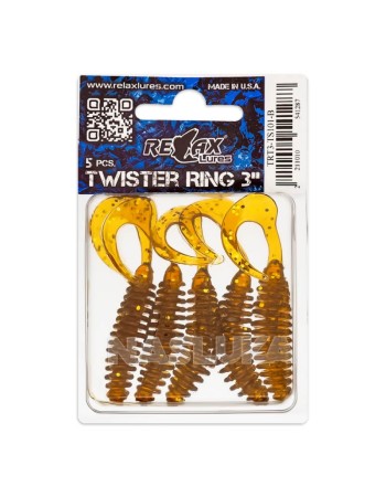 Силиконови туистери Relax Turbo Twister Standard 6.5 см, цвят TS174, 5 бр.