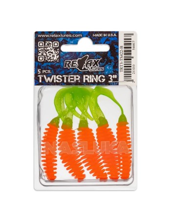 Силиконови туистери Relax Turbo Twister Standard 6.5 см, цвят TS422, 5 бр.