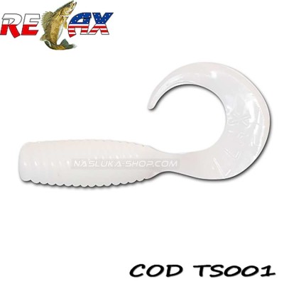 Силиконови примамки Relax Twister Standart, цвят TS001, 4 см, 25 бр.