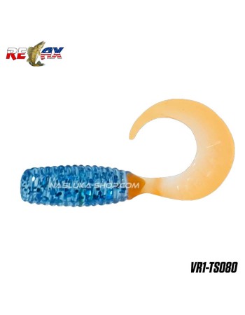 Силиконови примамки Relax Twister Standart, цвят TS080, 4 см, 25 бр.