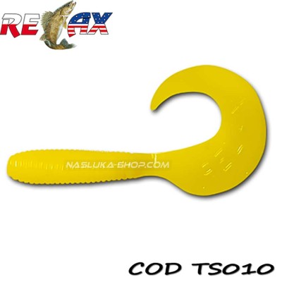 Силиконови примамки Relax Twister Standart, цвят TS010, 6 см, 15 бр.