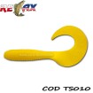 Силиконови примамки Relax Twister Standart, цвят TS010, 8 см, 10 бр.